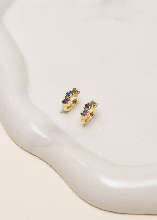 Aros sunshine - Plata con baño de oro