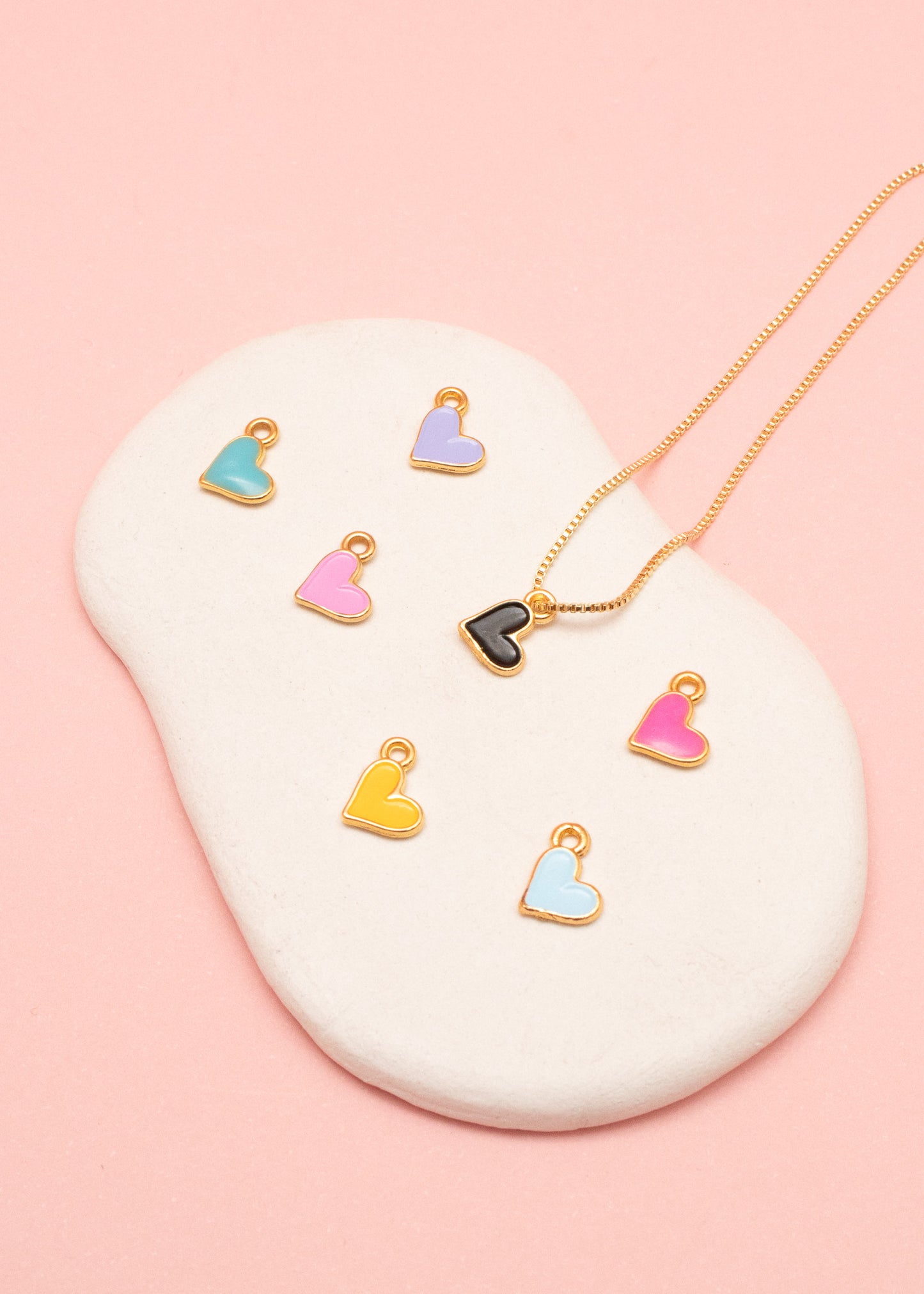 Collar corazón color mini