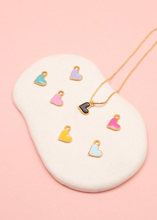 Collar corazón color mini