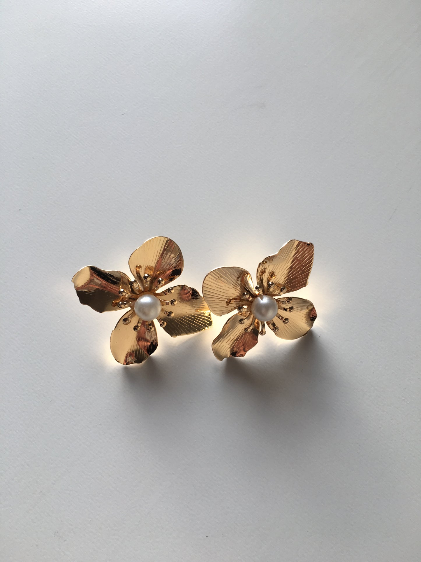 Aros flor gold