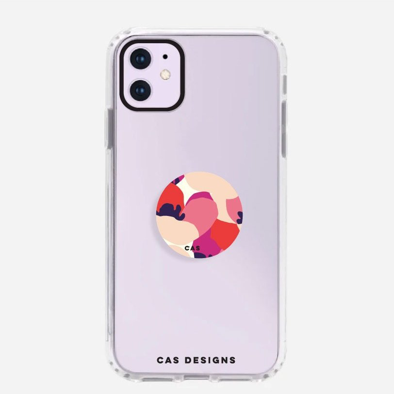 Bold flowers pop socket