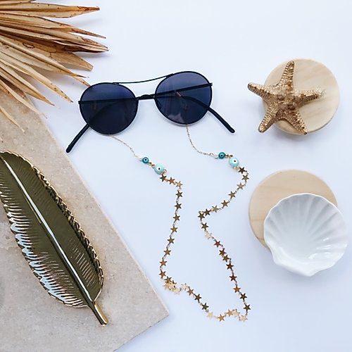Blue golden sky holder