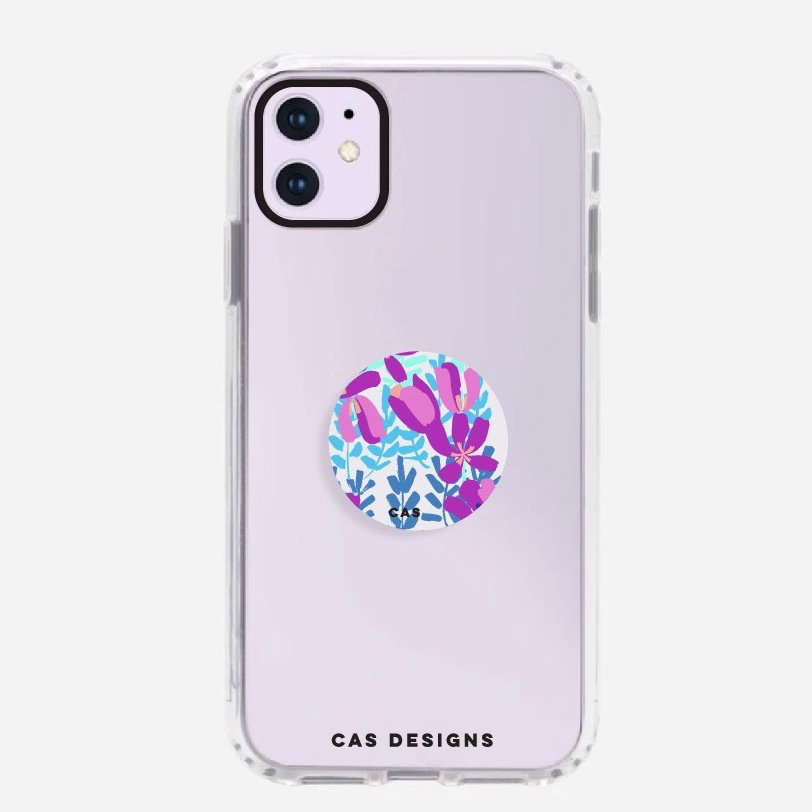 Blue garden pop socket