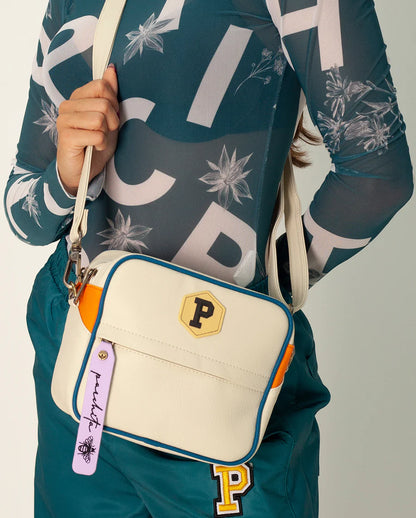 Panal beige x mandarina