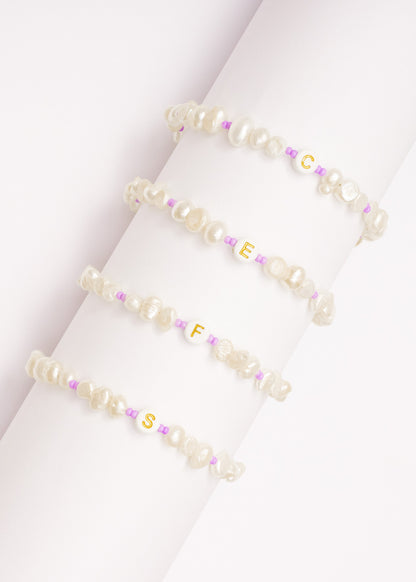 Pulsera letras Lila