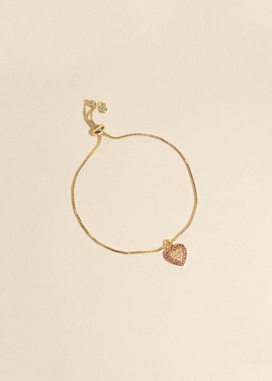 Pulsera Corazon Brilli Mandarina