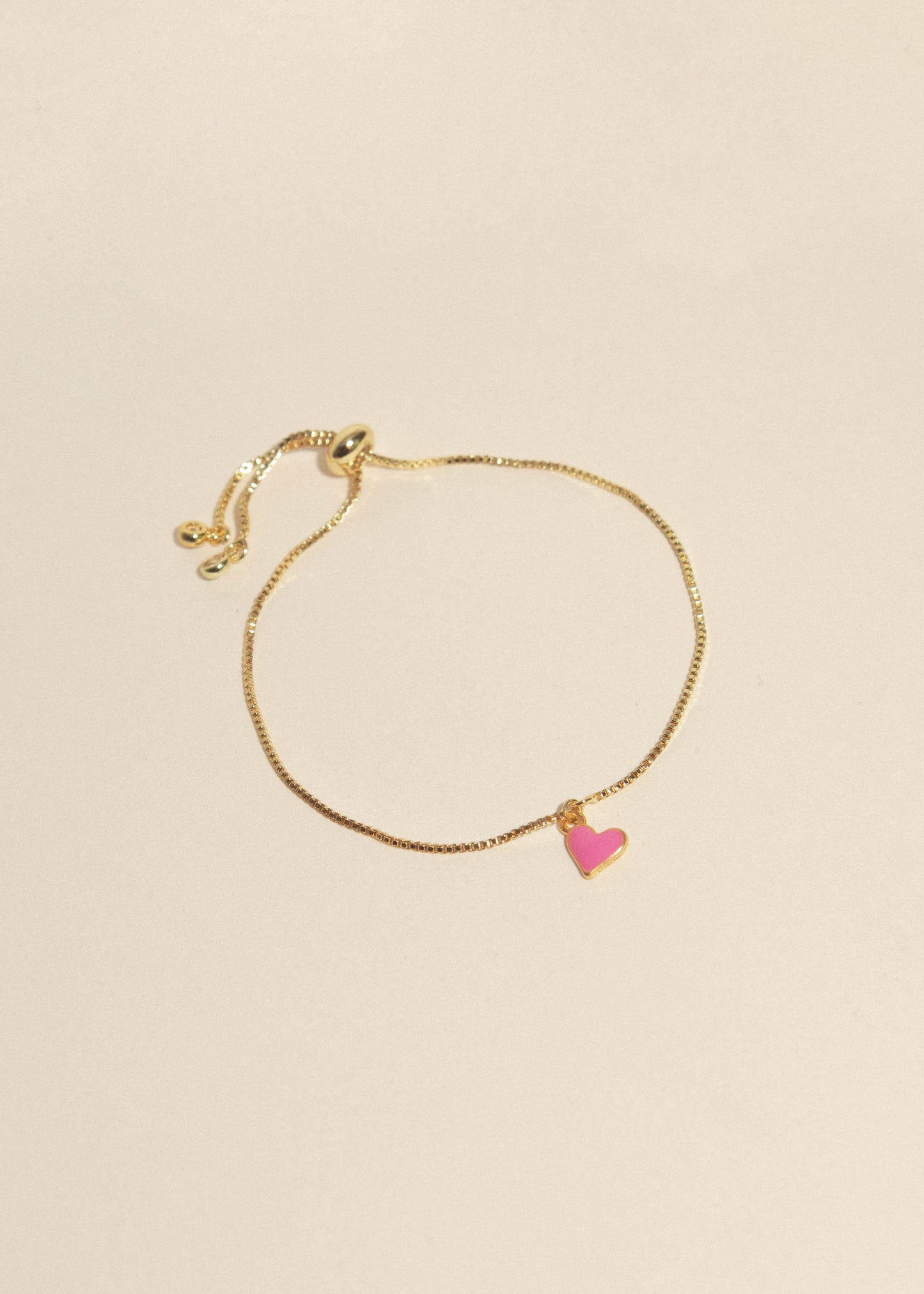 Pulsera corazón rosa minimalist