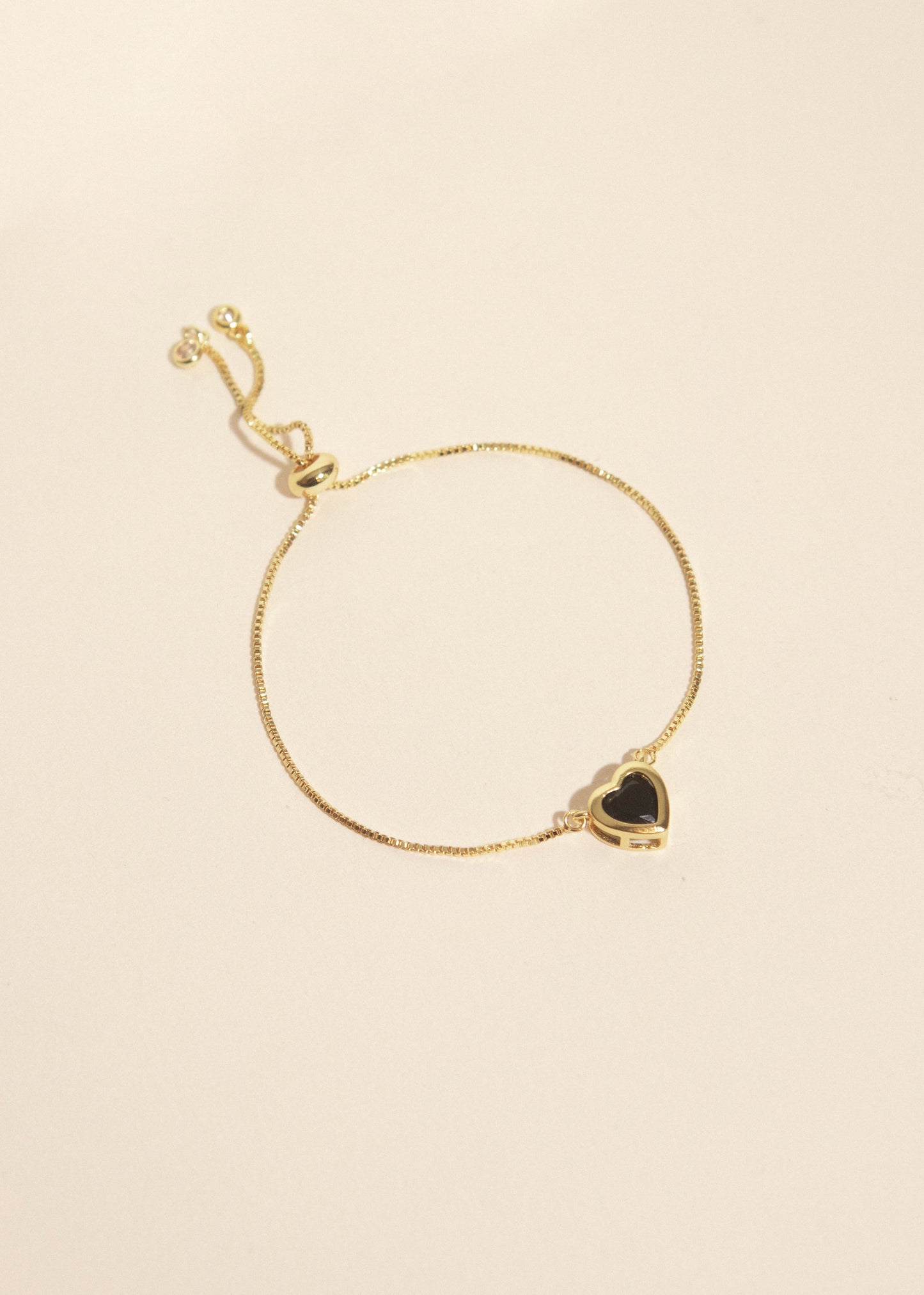 Pulsera corazón negro