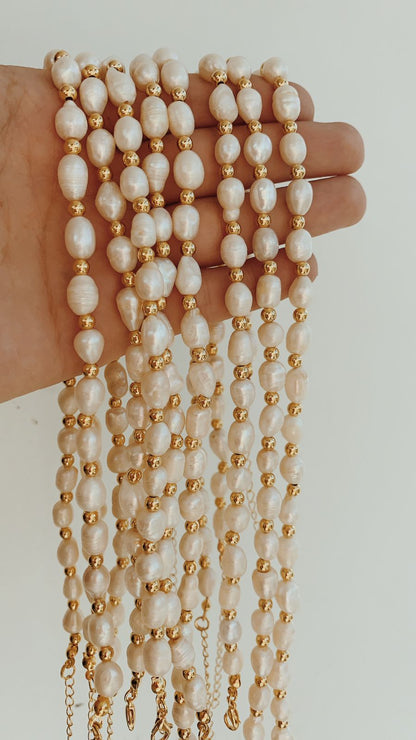 Collar perlado