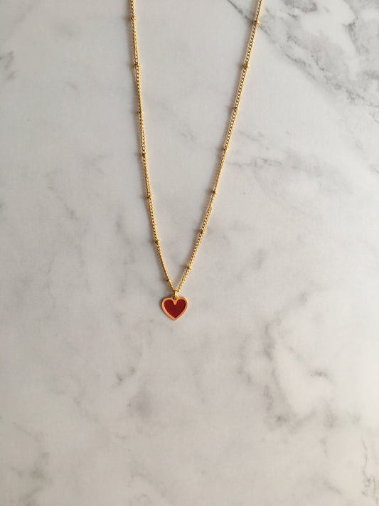 Collar corazón minimalista