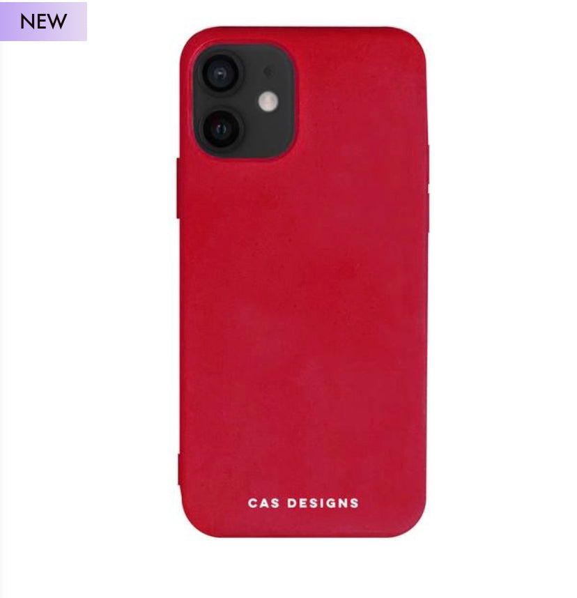 Case compostable rojo