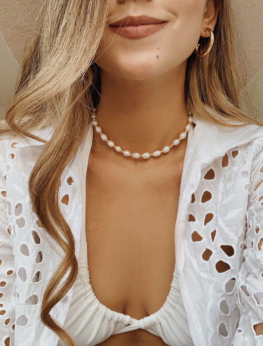 Collar perlado