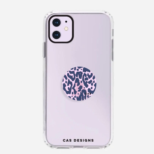 Leopard purple pop socket